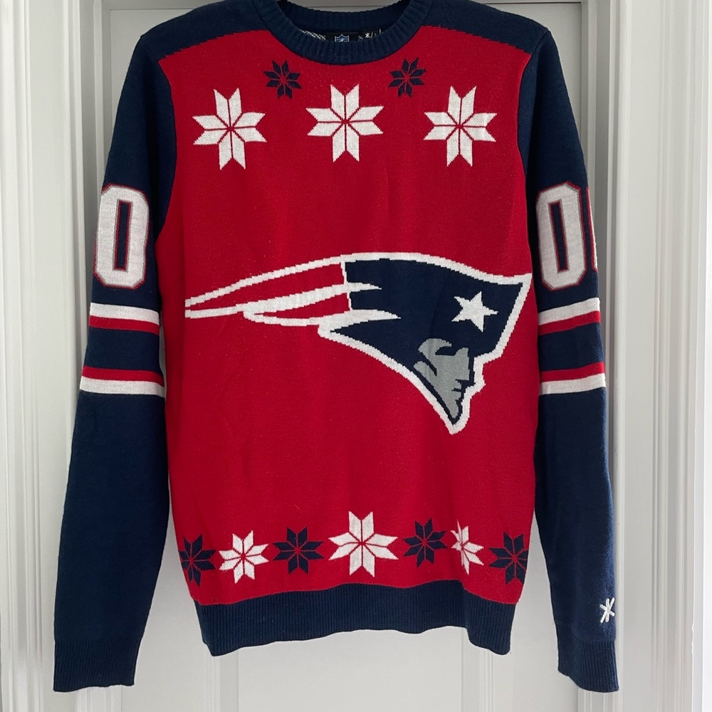 Patriots Christmas/winter “ugly” sweater